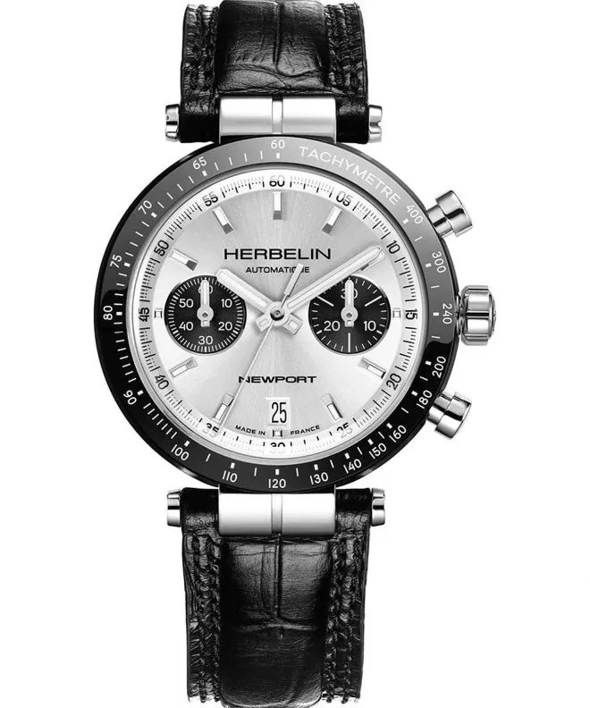 Hodinky Herbelin Newport Heritage BI-COMPAX Panda Automatic Chronograph 256ACN42