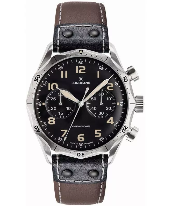 Pánské hodinky Junghans Meister Pilot Automatic Chronograph 027/3591.00 027/3591.00