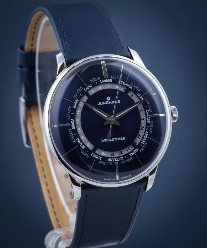 Pánské hodinky Junghans Meister Worldtimer 027/3010.02 027/3010.02