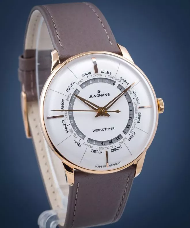 Pánské hodinky Junghans Meister Worldtimer 027/5012.02 027/5012.02