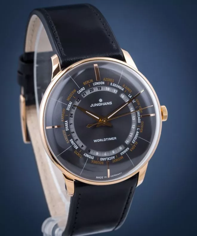 Pánské hodinky Junghans Meister Worldtimer 027/5013.02 027/5013.02