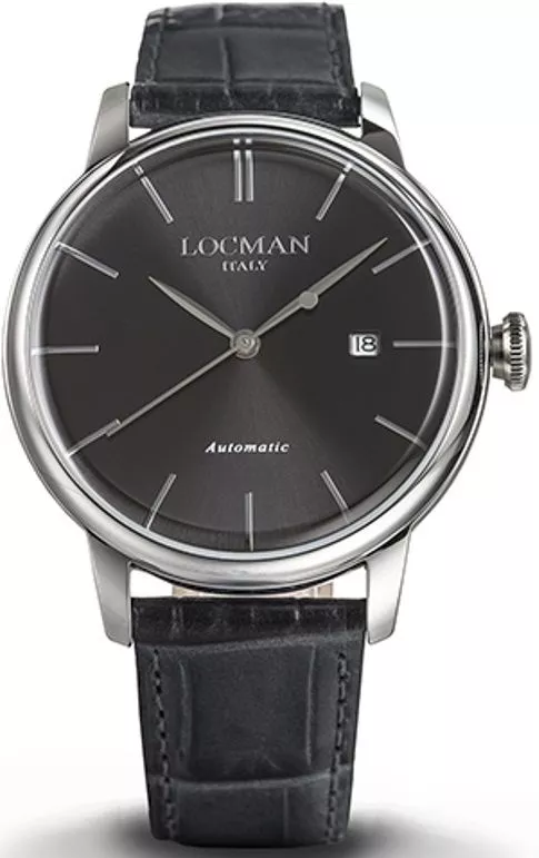 Pánské hodinky Locman 1960 Solo Tempo Automatico 0255A01A-00BKNKPK 0255A01A-00BKNKPK