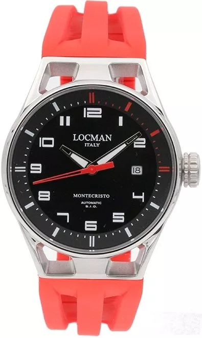 Pánské hodinky Locman Montecristo Automatic 0541A01S-00BKRDSR 0541A01S-00BKRDSR