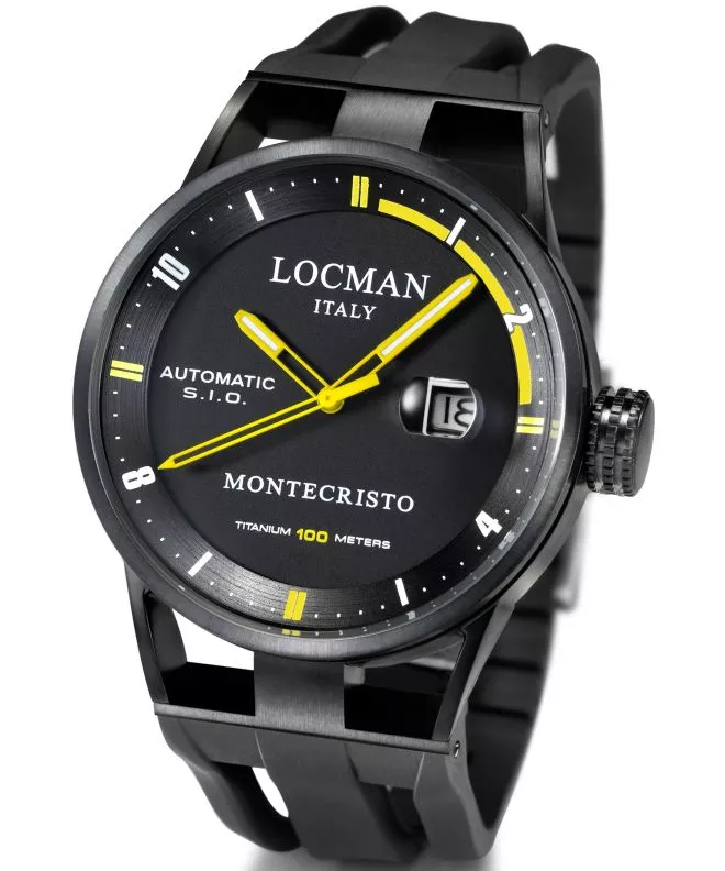 Pánské hodinky Locman Montecristo Automatic Titanium 0511BKBKFYL0GOK 0511BKBKFYL0GOK