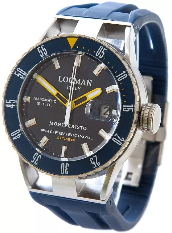 Pánské hodinky Locman Montecristo Professional Diver 051300BYBLNKSIB 051300BYBLNKSIB