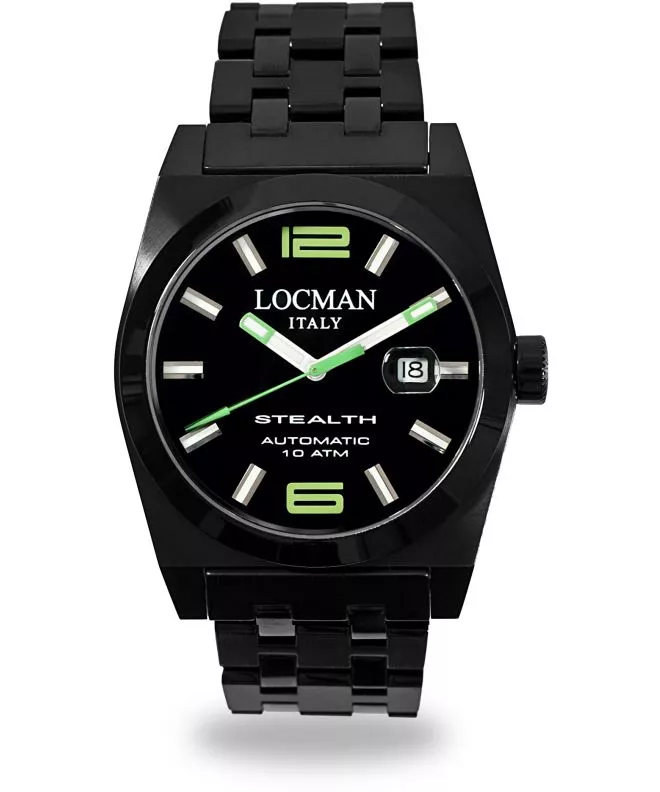 Pánské hodinky Locman Stealth Automatic 0205BKBKNGR0BRK 0205BKBKNGR0BRK