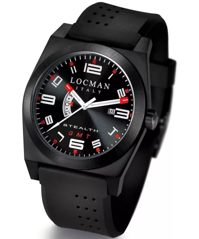 Pánské hodinky Locman Stealth GMT 0200BKBKFRD1GOK 0200BKBKFRD1GOK