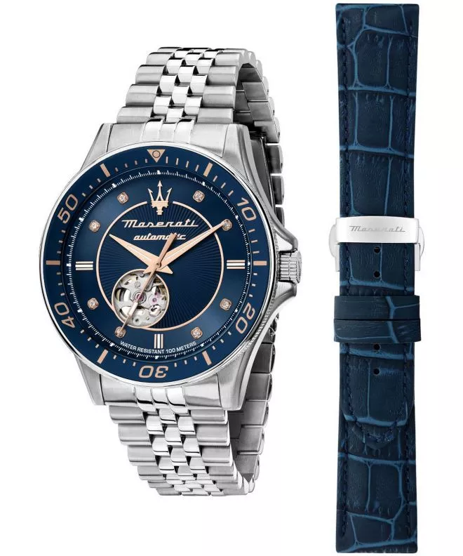 Hodinky Maserati Sfida Open Heart Automatic SET R8823140013