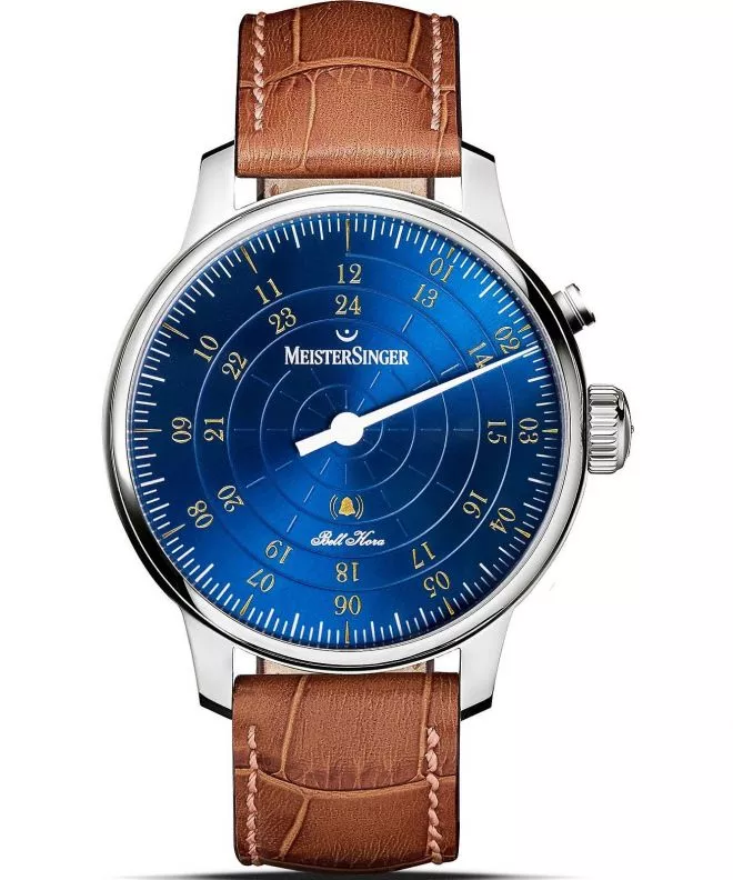 Hodinky MeisterSinger Bell Hora Medium Blue with Gold BHO918G_SG03