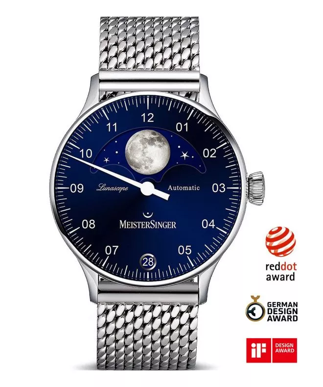 Pánské hodinky Meistersinger Lunascope Automatic LS908_MIL20 LS908_MIL20