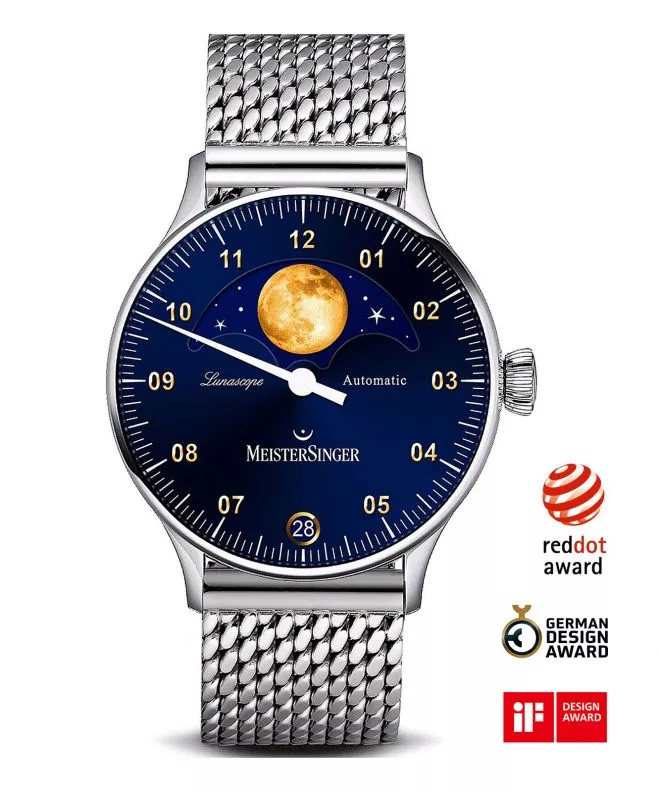 Pánské hodinky Meistersinger Lunascope Automatic LS908G_MIL20-1 LS908G_MIL20-1