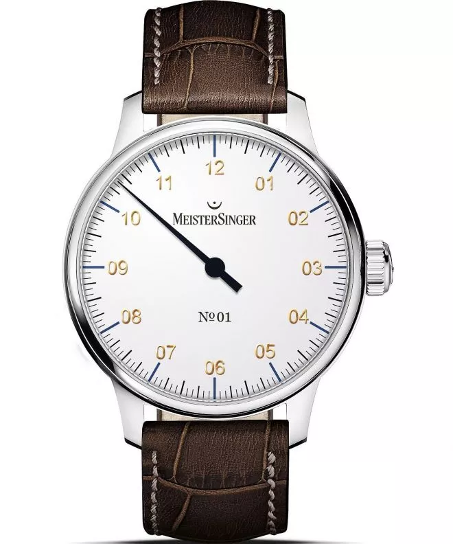 Hodinky MeisterSinger N°01 White AM3301G_SG02