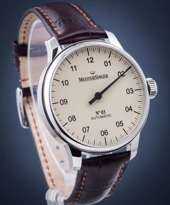 Pánské hodinky Meistersinger N°03 Automatic AM903_SG02 AM903_SG02