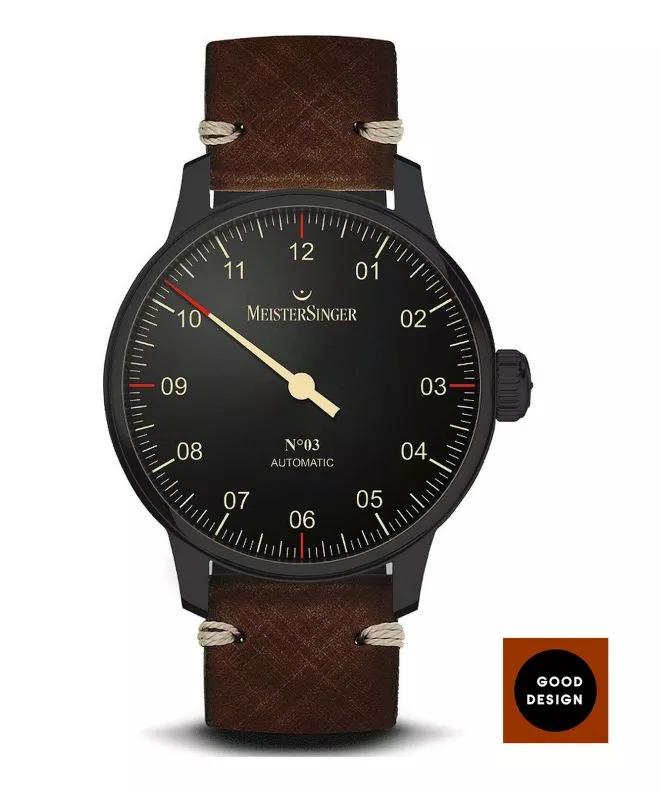 Pánské hodinky Meistersinger N°03 Automatic AM902BL_SVSL02 AM902BL_SVSL02