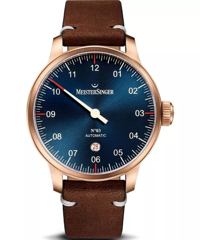 Pánské hodinky Meistersinger N°03 Bronze Line Automatic AM917BR_SVF02 AM917BR_SVF02