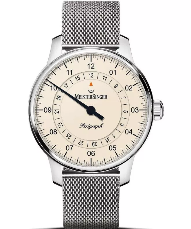 Hodinky MeisterSinger Perigraph - 38mm Ivory BM1103_MLN18