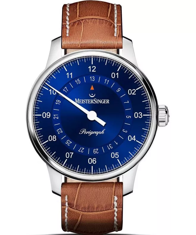 Hodinky MeisterSinger Perigraph - 38mm Sunburst Blue BM1108_SG013W