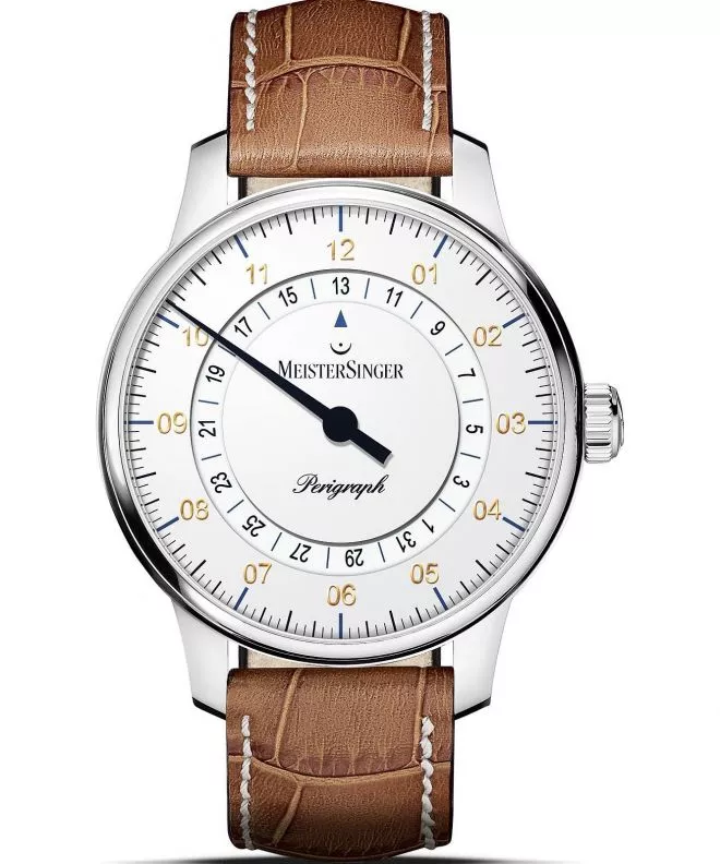 Hodinky MeisterSinger Perigraph - 38mm White BM1101G_SG013W