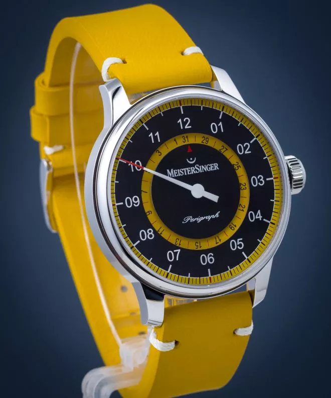 Pánské hodinky Meistersinger Perigraph Mellow Yellow Limited Edition S-AM1025 S-AM1025