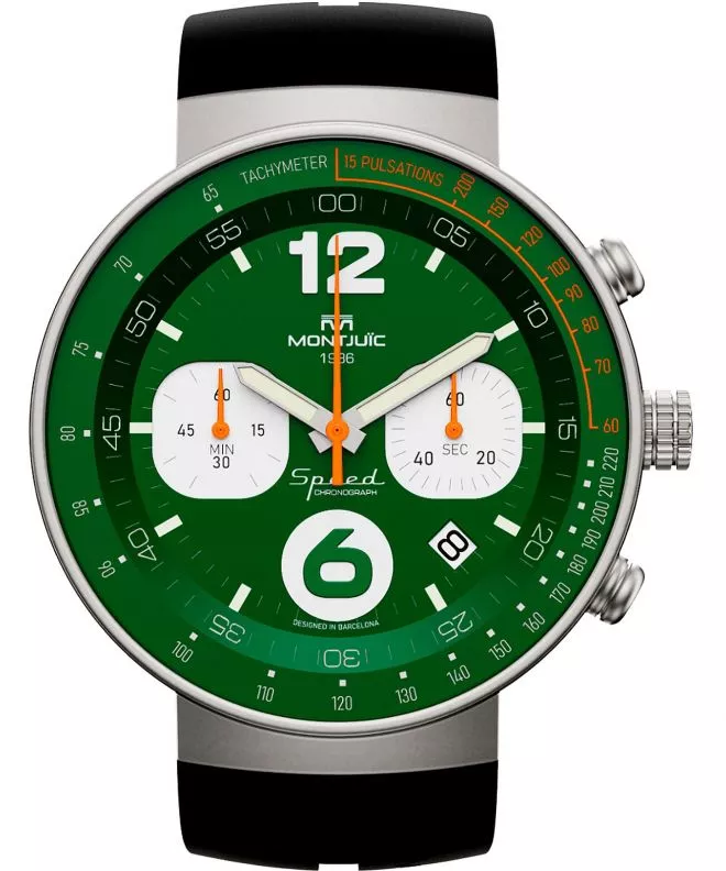 Hodinky Montjuic Speed Chrono British Green SS MJ2.0404.S