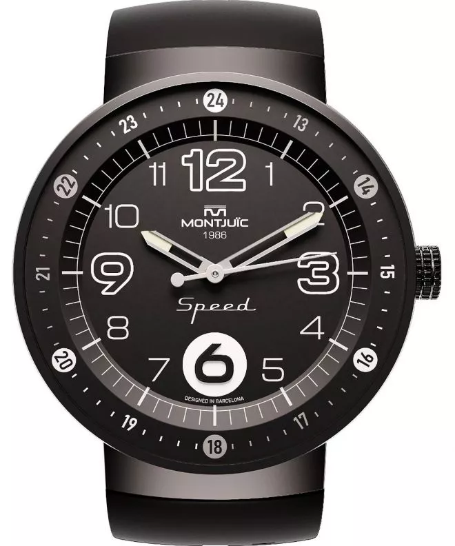 Hodinky Montjuic Speed Elegance All Black PVD MJ1.0103.B