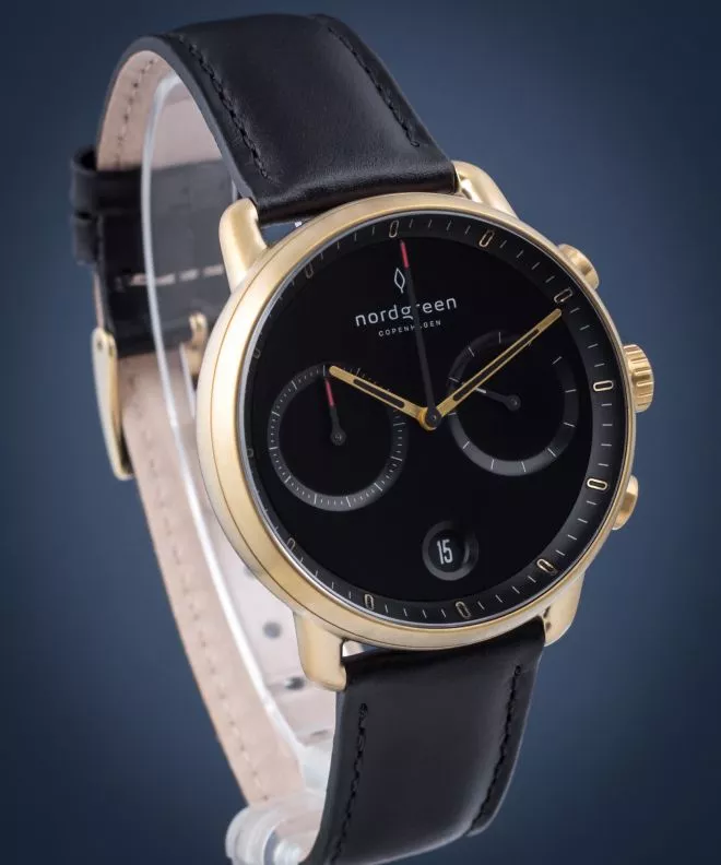 Pánské hodinky Nordgreen Pioneer Chronograph PI42GOLEBLBL PI42GOLEBLBL