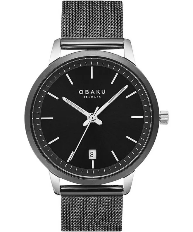 Hodinky pánské Obaku Salvie Charcoal V270GDABMB