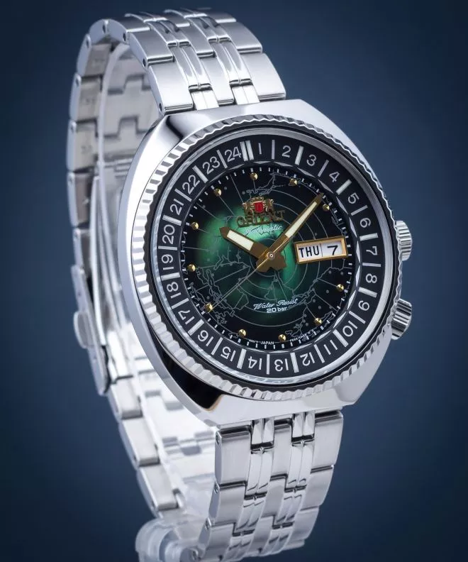 Hodinky pánské Orient World Map Revival Automatic RA-AA0E02E19B