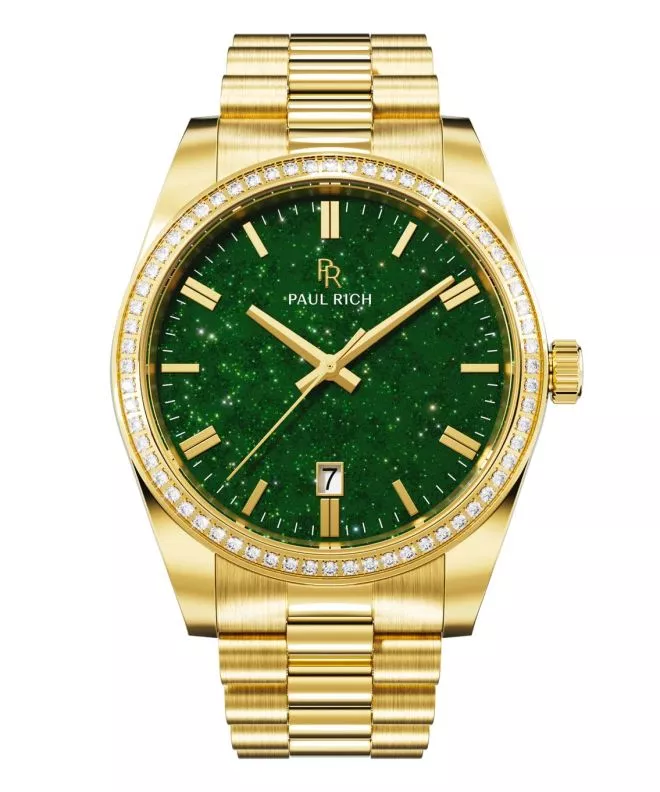 Hodinky Paul Rich Legacy Aventurine Gold Green 783385960793