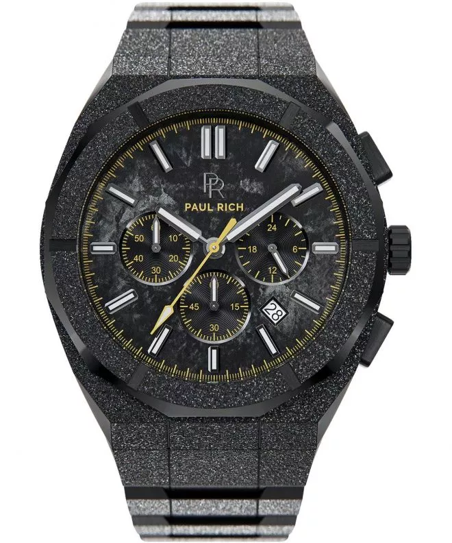 Hodinky Paul Rich Motorsport Frosted Carbon Yellow Chronograph Limited Edition 658860230909