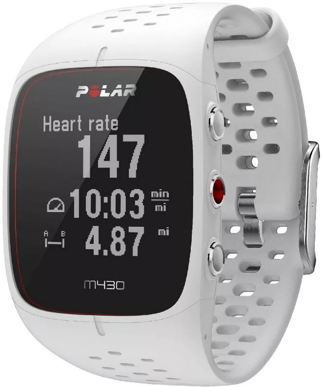 Pánské chytré hodinky Polar M430 White GPS M430-bialy-M-L M430-bialy-M-L