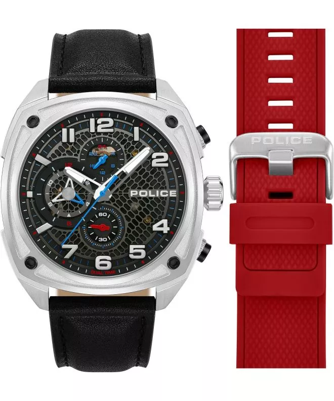 Hodinky Police Portland Dual Time SET PEWGF00814X1