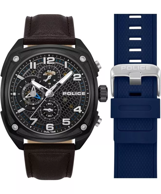 Hodinky Police Portland Dual Time SET PEWGF00814X2