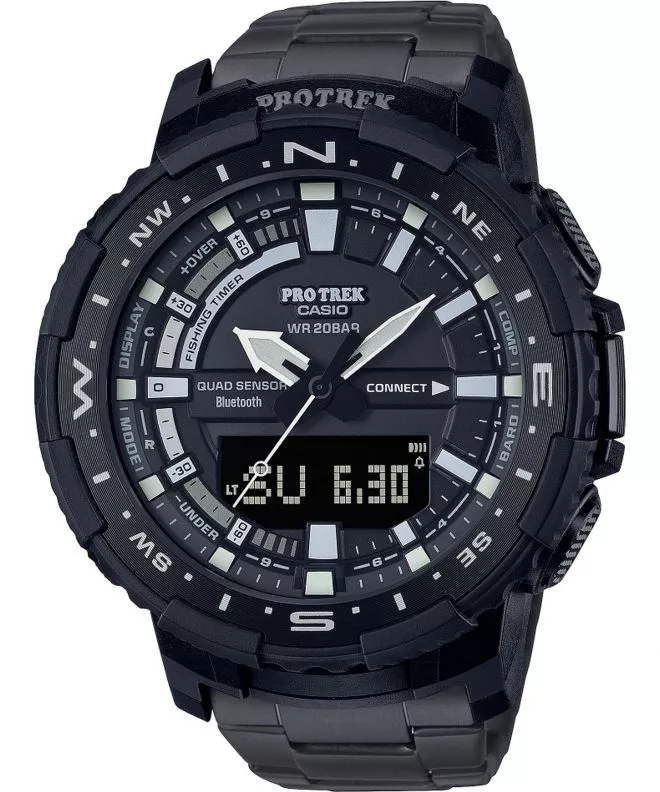 Pánské hodinky PROTREK Quad Sensor Bluetooth Sync Titanium PRT-B70YT-1ER