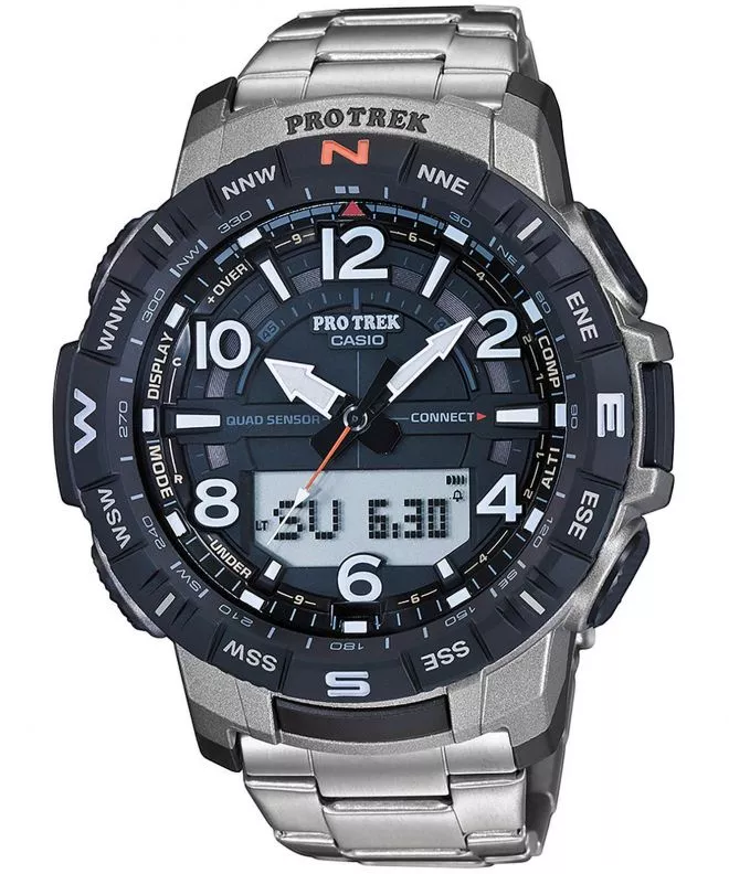 Pánské hodinky Protrek Quad Sensor Bluetooth Sync Titanium PRT-B50T-7ER PRT-B50T-7ER