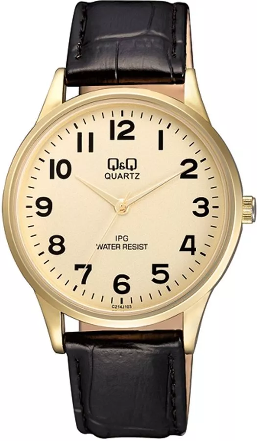 Pánské hodinky Q&Q Leather C214-103 C214-103