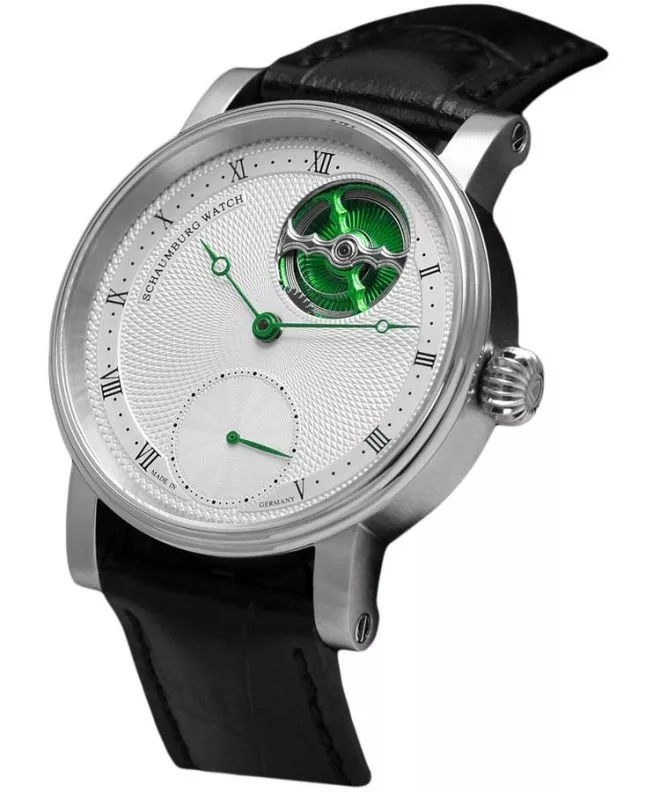 Pánské hodinky Schaumburg Unikatorium Classic II Green Open Heart SCH-UNC2G SCH-UNC2G