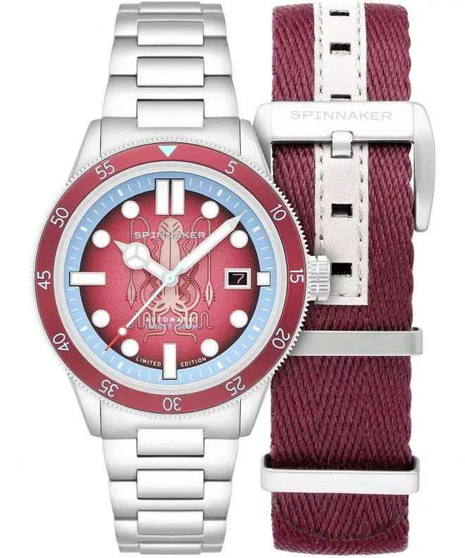 Hodinky Spinnaker Cahill 300 Calamar Red MSC Limited Edition SET SP-5125-11