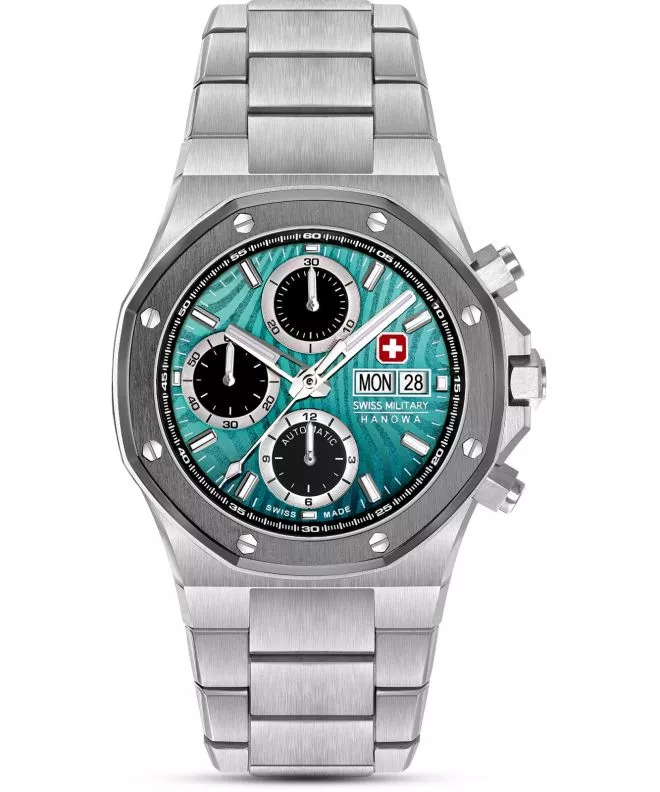Hodinky Swiss Military Hanowa Damask Legends Icewater Automatic Chronograph SMWGL0007002
