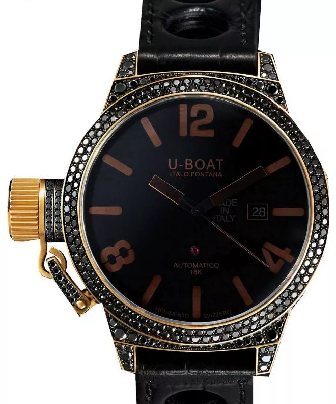 Pánské hodinky U-BOAT Black Swan Gold 18K 8000