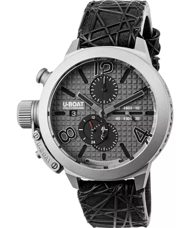 Hodinky U-BOAT Classico 45 Titanium Tungsten Gray Chronograph Automatic Limited Edition 3002