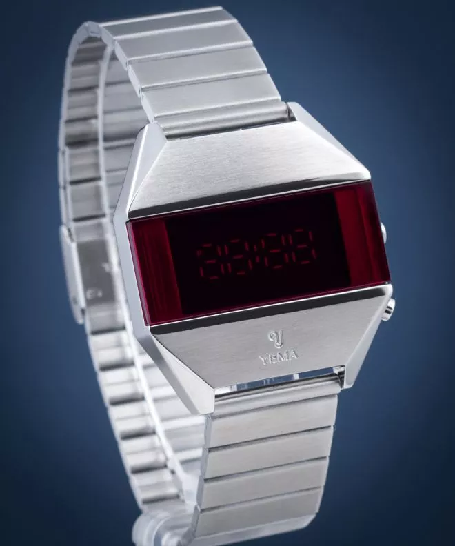 Pánské hodinky Yema LED Silver YMHF1575-AM YMHF1575-AM