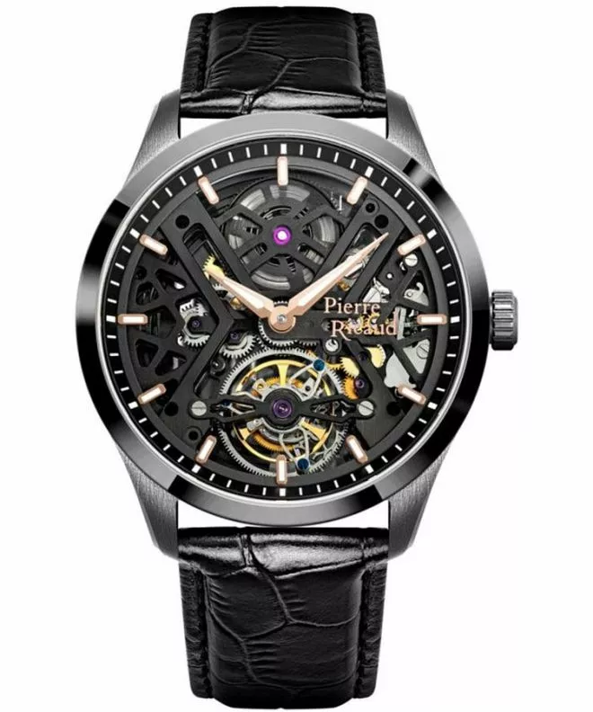 Hodinky pánské Pierre Ricaud Tourbillon Automatic Skeleton P2004.S2R6A