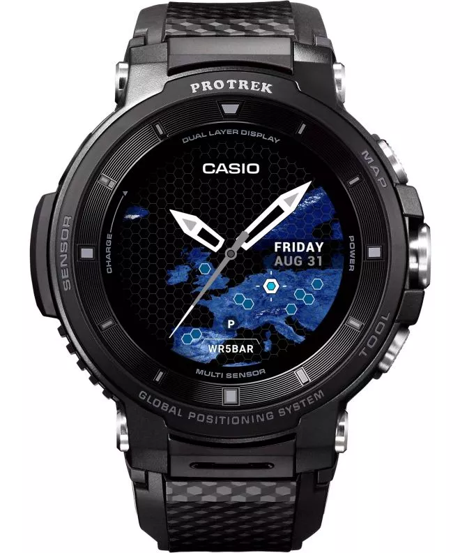 Pánské hodinky Casio Protrek GPS Bluetooth WSD-F30-BKAAE WSD-F30-BKAAE