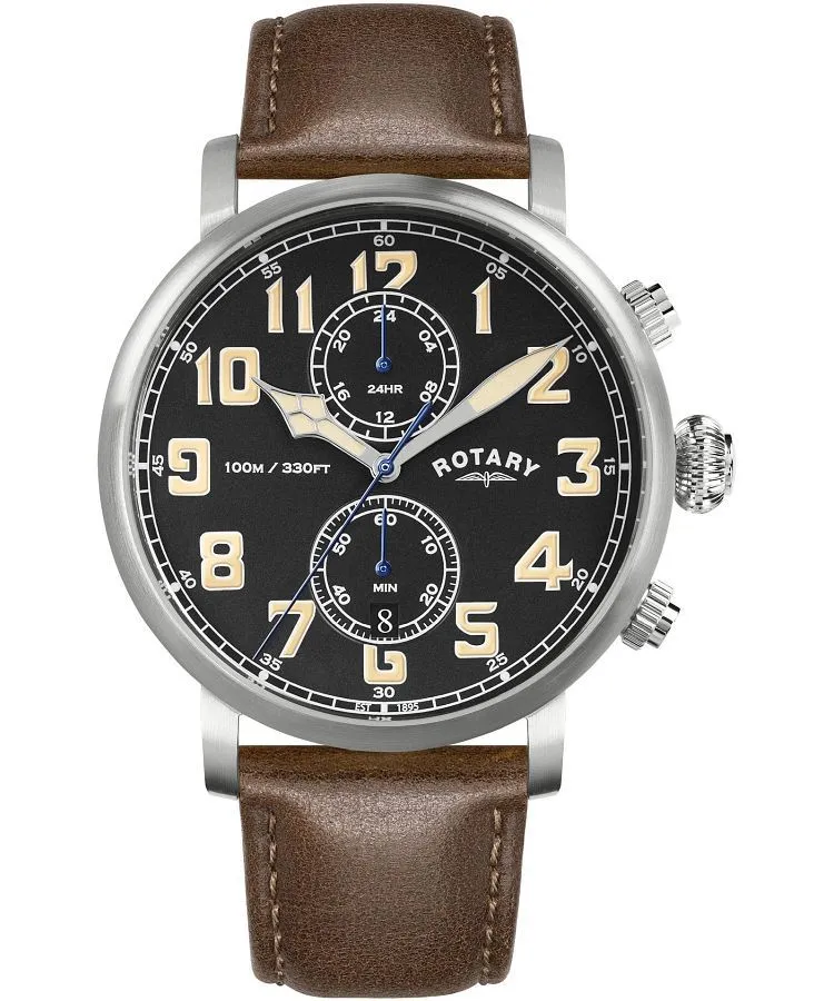 Hodinky pánské Rotary Heritage Pilot Chronograph RGS10000/04