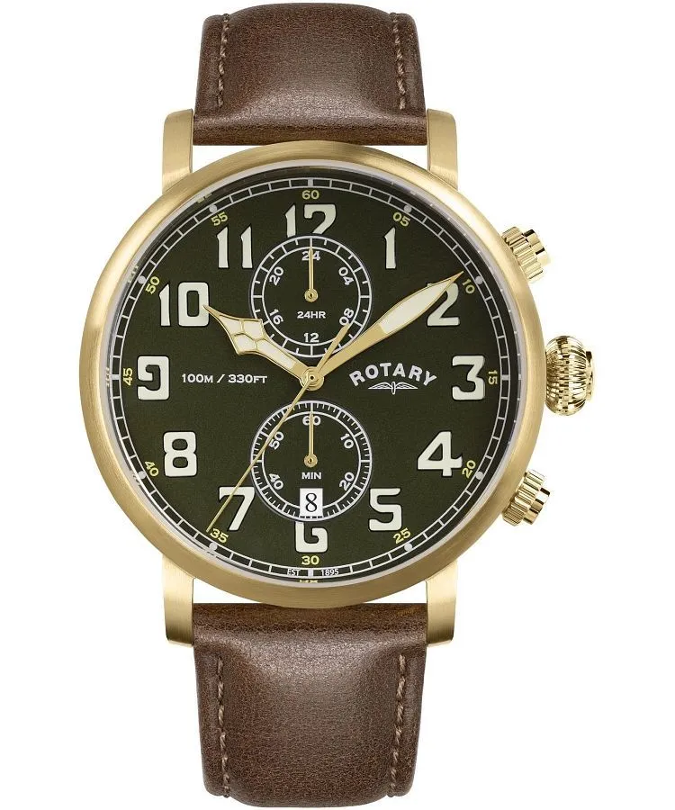 Hodinky pánské Rotary Heritage Pilot Chronograph RGS10002/24