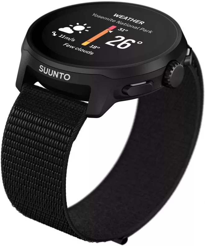 Sportovní Hodinky Suunto Run All Black Textile Strap SS051109000