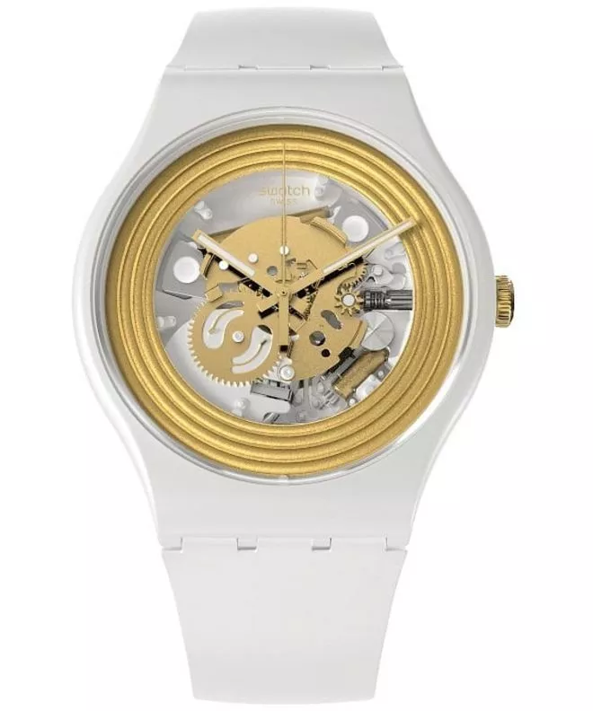Hodinky Swatch Golden Wings White SO29W107