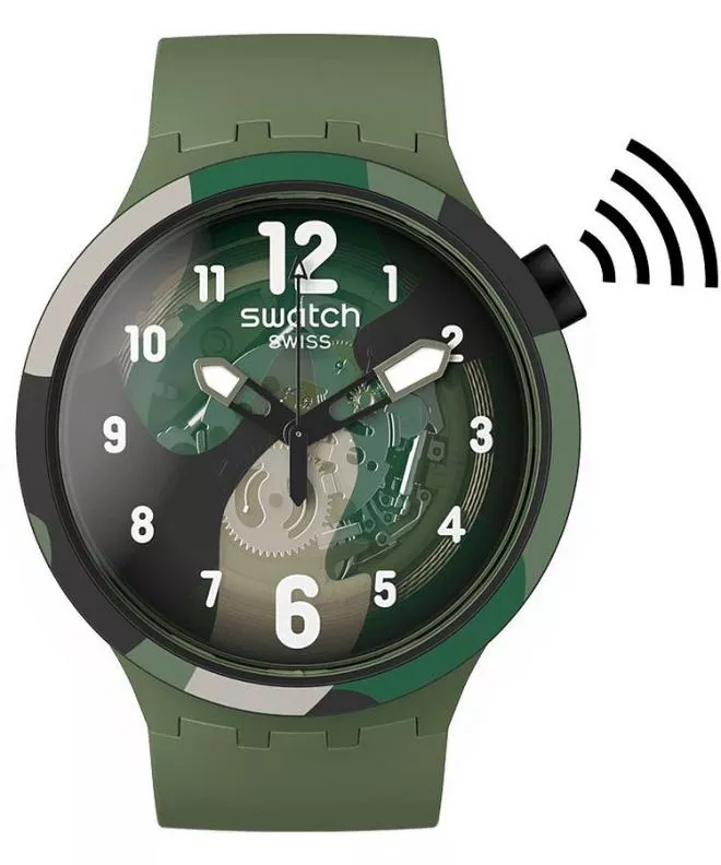 Hodinky Swatch Look Right Thru Green Pay! SB05G108-5300