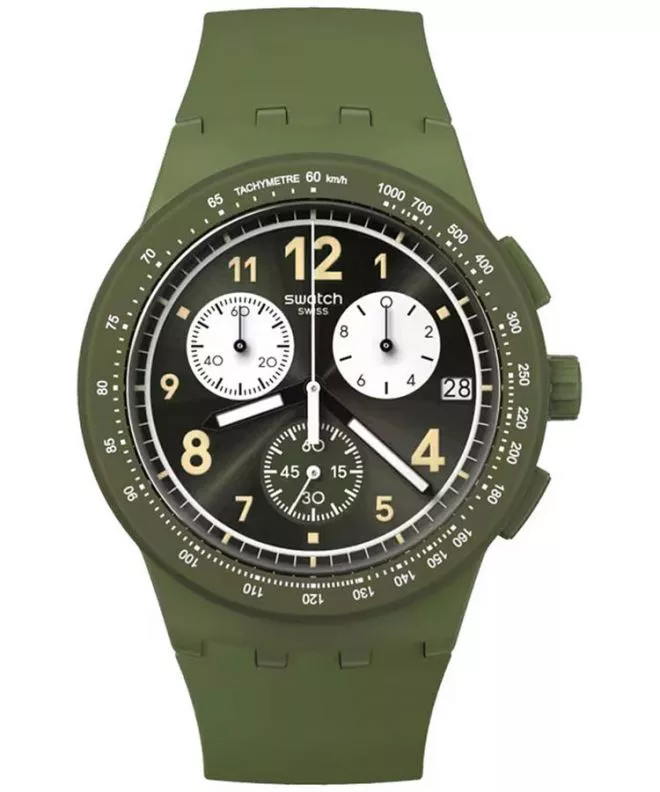 Hodinky Swatch Nothing Basic about Green Chrono SUSG406
